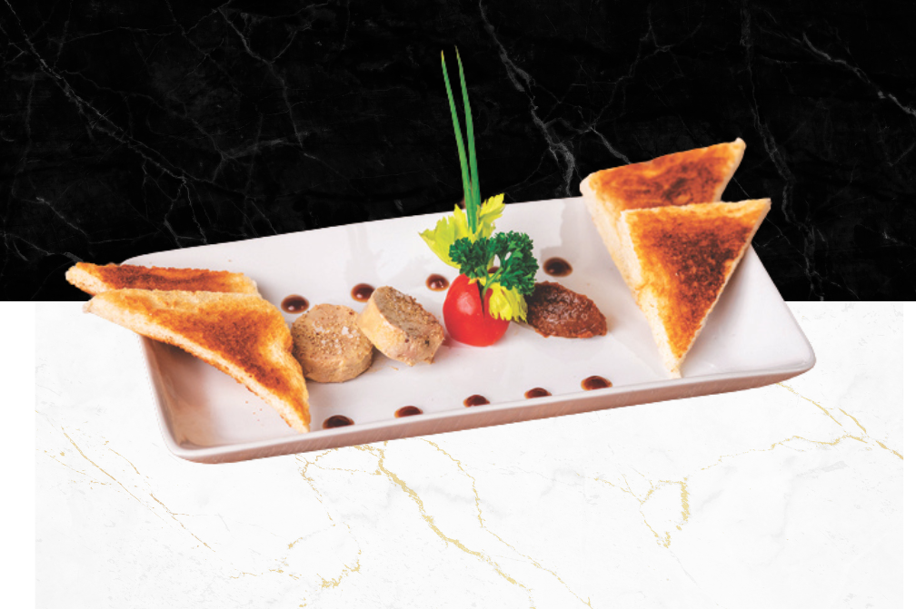 Le V Restaurant Patong Seaview French Restaurant in Patong, Phuket 83150 Thailand Homemade Duck Foie Gras Terrine With Toast, Tamarind & Figs Chutney