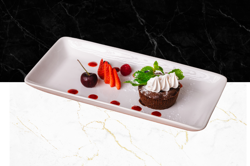 Le V Restaurant Patong Seaview French Restaurant in Patong, Phuket 83150 Thailand Warm Chocolate Cake, Vanilla Ice Cream